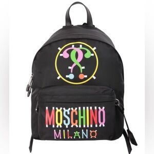 Moschino Milano Nylon Multicolor Backpack